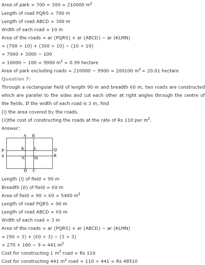 NCERT Solutions for Class 7 Maths Chapter 11 Perimeter and Area Ex 11.4 A5