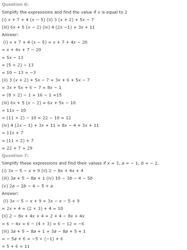 NCERT Solutions for Class 7 Maths Chapter 12 Algebraic Expressions Ex 12.3 Q3