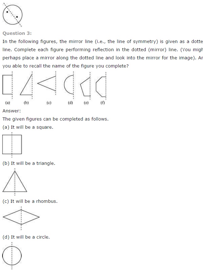 NCERT Solutions for Class 7 Maths Chapter 14 Symmetry Ex 14.1 Q3