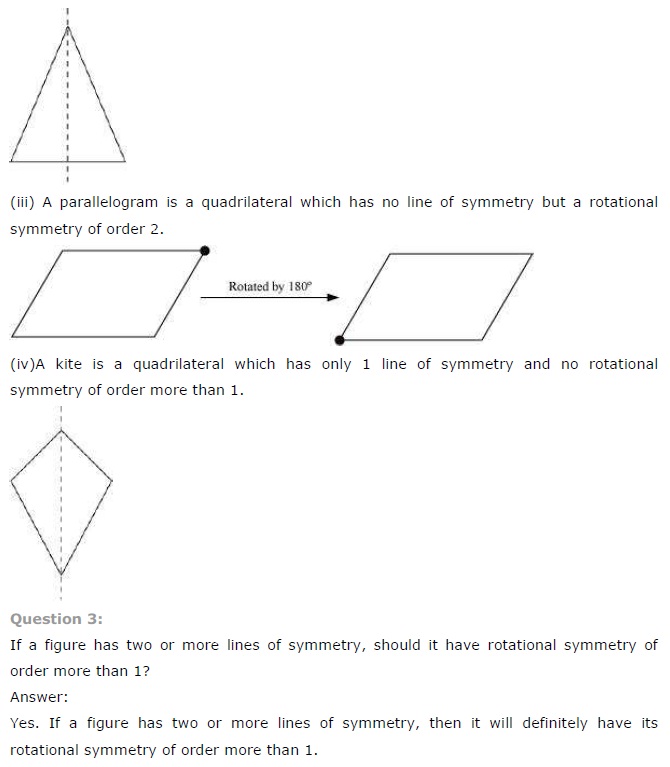 NCERT Solutions for Class 7 Maths Chapter 14 Symmetry Ex 14.3 Q2