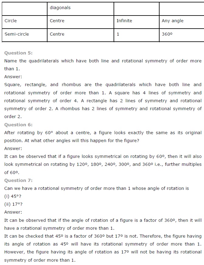 NCERT Solutions for Class 7 Maths Chapter 14 Symmetry Ex 14.3 Q4