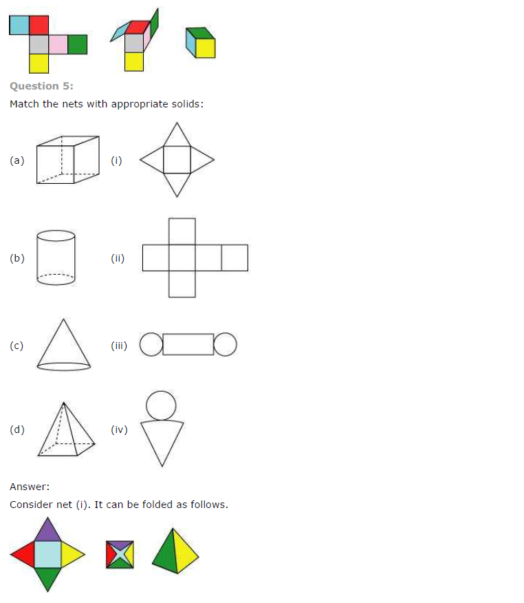 NCERT Solutions for Class 7 Maths Chapter 15 Visualising Solid Shapes Ex 15.1 Q4
