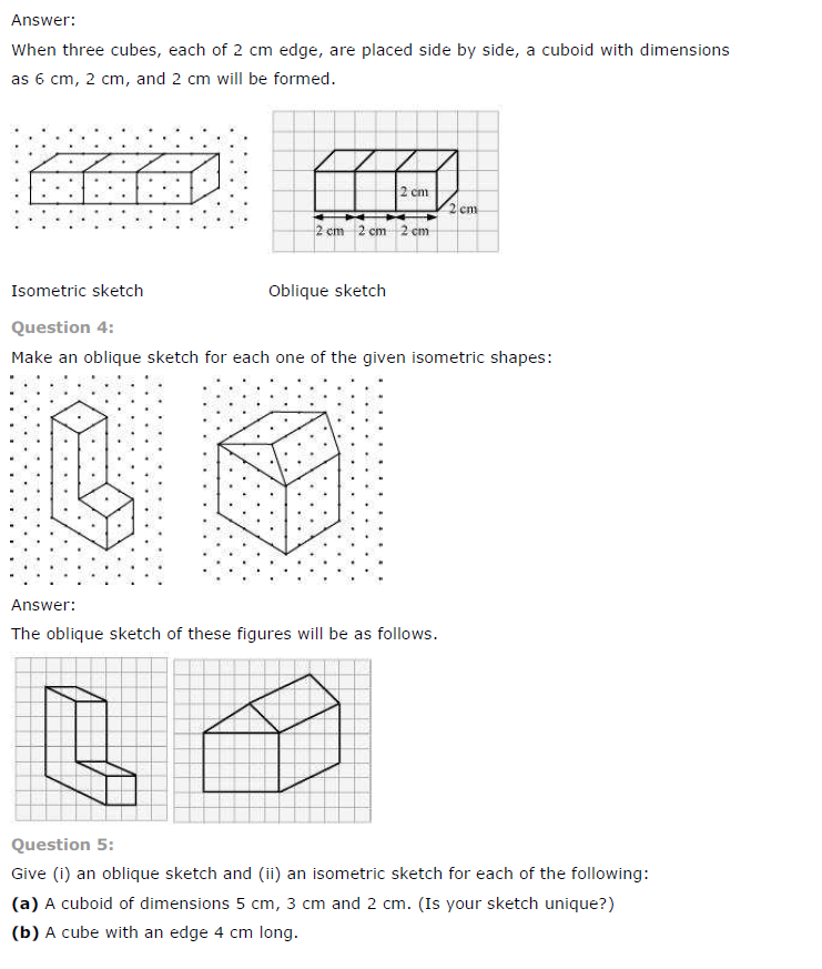 NCERT Solutions for Class 7 Maths Chapter 15 Visualising Solid Shapes Ex 15.2 Q2