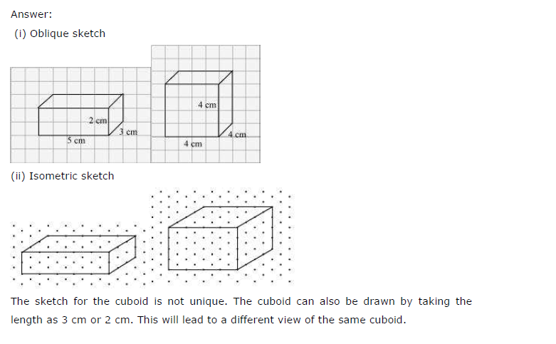 NCERT Solutions for Class 7 Maths Chapter 15 Visualising Solid Shapes Ex 15.2 Q3