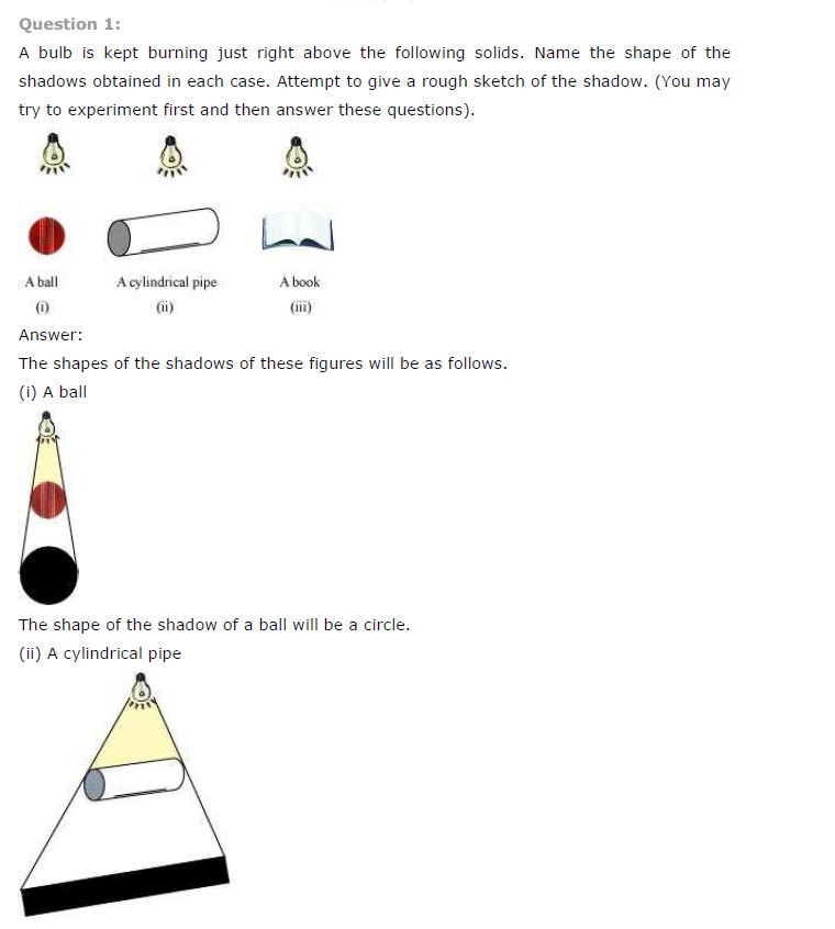 NCERT Solutions for Class 7 Maths Chapter 15 Visualising Solid Shapes Ex 15.4 Q1