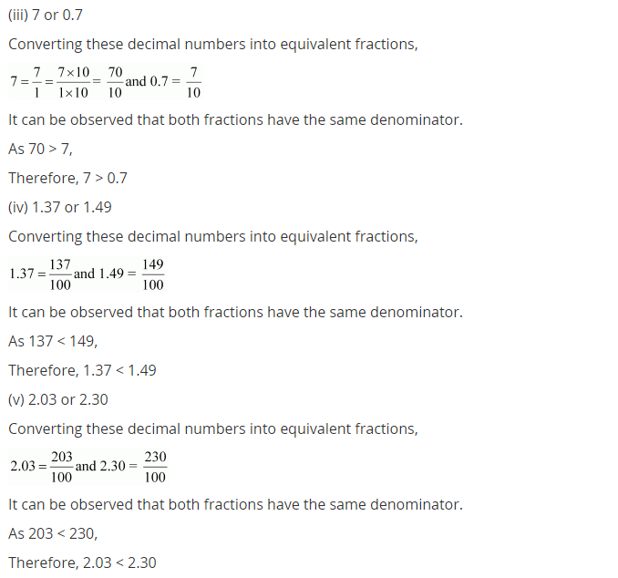 NCERT Solutions for Class 7 Maths Chapter 2 Fractions and Decimals Ex 2.5 Q1.1