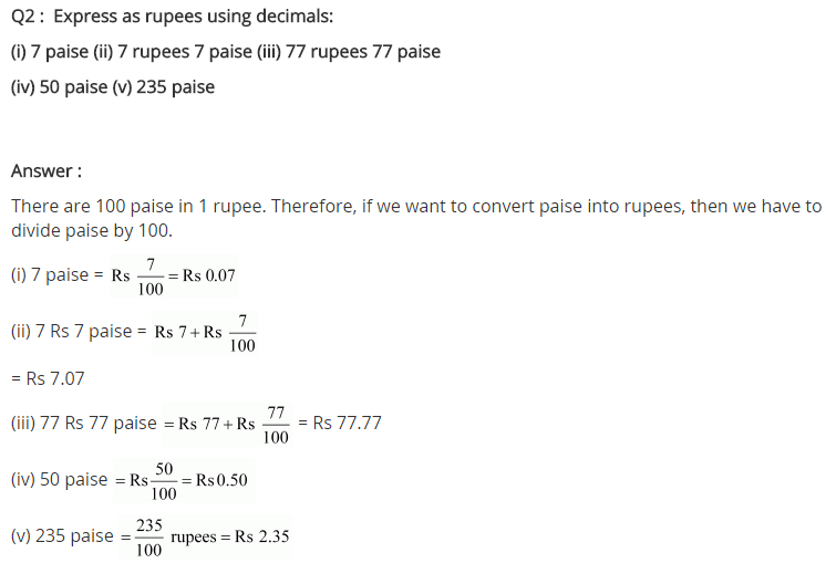 NCERT Solutions for Class 7 Maths Chapter 2 Fractions and Decimals Ex 2.5 Q2