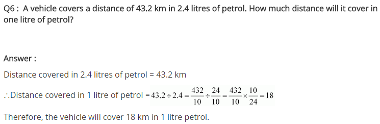NCERT Solutions for Class 7 Maths Chapter 2 Fractions and Decimals Ex 2.7 Q6