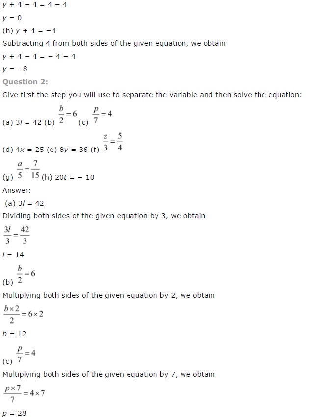 NCERT Solutions for Class 7 Maths Chapter 4 Simple Equations Ex 4.2 Q2