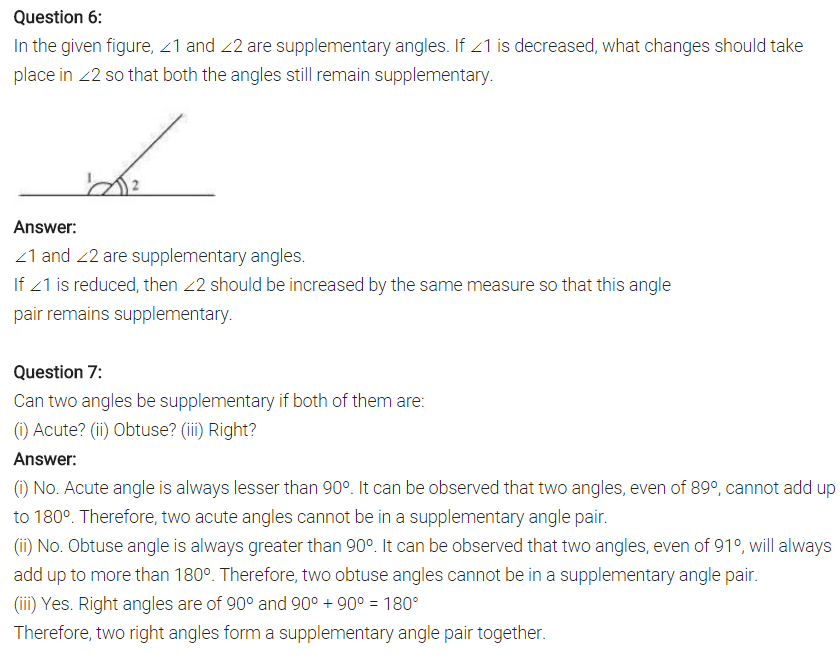 NCERT Solutions for Class 7 Maths Chapter 5 Lines and Angles Ex 5.1 Q5