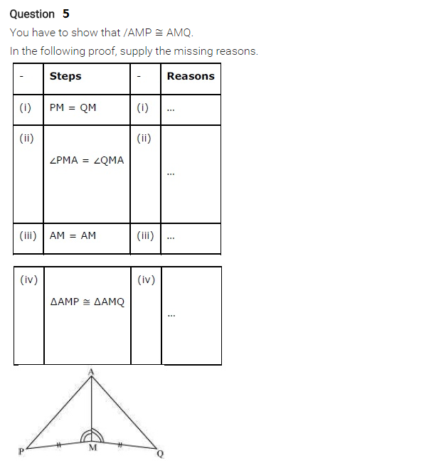 NCERT Solutions for Class 7 Maths Chapter 7 Congruence of Triangles Ex 7.1 Q3