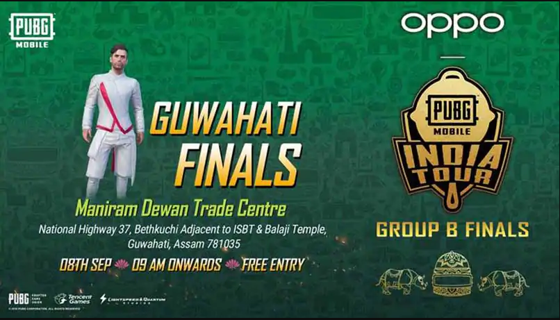 PUBG Mobile India Tour 2019 Guwahati Finals dates out
