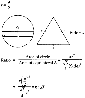 Areas Related to Circles Class 10 Extra Questions Maths Chapter 12 1