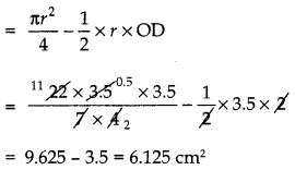 Areas Related to Circles Class 10 Extra Questions Maths Chapter 12 16
