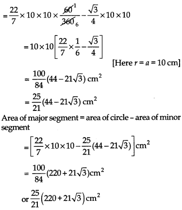 Areas Related to Circles Class 10 Extra Questions Maths Chapter 12 with Solutions 2