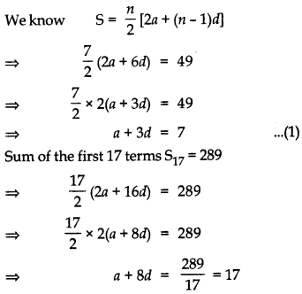 Arithmetic Progressions Class 10 Extra Questions Maths Chapter 5 with Solutions 5
