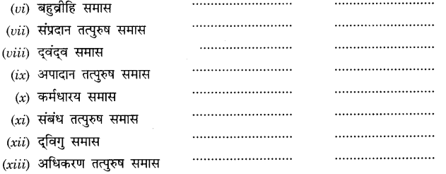 CBSE Class 9 Hindi A व्याकरण समास 31