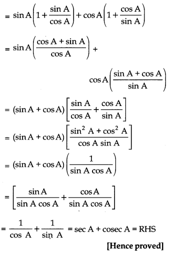 Introduction to Trigonometry Class 10 Extra Questions Maths Chapter 8 with Solutions 11