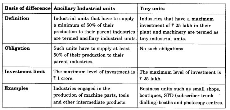 NCERT Solutions For Class 11 Business Studies Small Business SAQ Q3