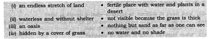 NCERT Solutions For Class 7 English Chapter 3 The Desert NCERT Solutions For Class 7 English Chapter 3 The Desert