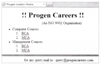 NCERT Solutions for Class 10 Foundation of Information Technology - HTML 3