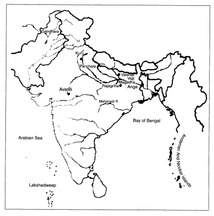NCERT Solutions for Class 6th Social Science History Chapter 6 Kingdoms, Kings and an Early Republic Map Skills