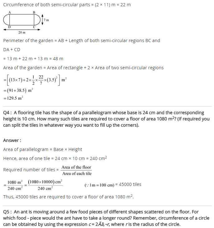 NCERT Solutions for Class 8 Maths Chapter 11 Mensuration Ex 11.1 q-3