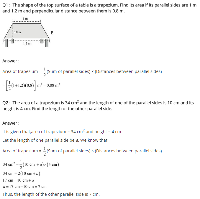 NCERT Solutions for Class 8 Maths Chapter 11 Mensuration Ex 11.2 q-1