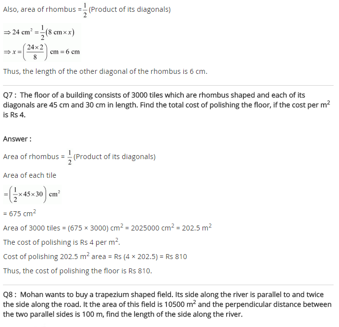 NCERT Solutions for Class 8 Maths Chapter 11 Mensuration Ex 11.2 q-4