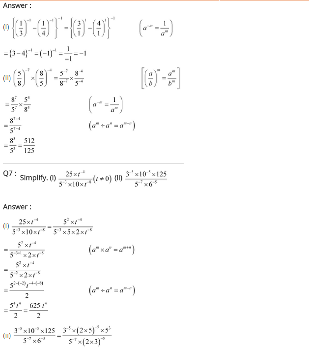 NCERT Solutions for Class 8 Maths Chapter 12 Exponents and Powers Ex 12.1 q-5