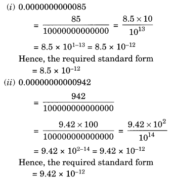 NCERT Solutions for Class 8 Maths Chapter 12 Exponents and Powers Ex 12.2 Q1