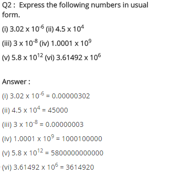 NCERT Solutions for Class 8 Maths Chapter 12 Exponents and Powers Ex 12.2 q-2