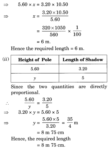 NCERT Solutions for Class 8 Maths Chapter 13 Direct and Inverse Proportions Ex 13.1 Q9.1