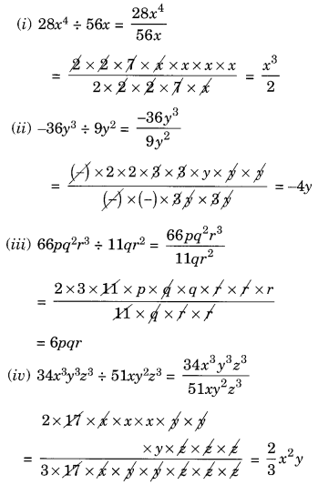 NCERT Solutions for Class 8 Maths Chapter 14 Factorisation Ex 14.3 Q1