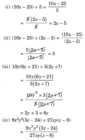 NCERT Solutions for Class 8 Maths Chapter 14 Factorisation Ex 14.3 Q3