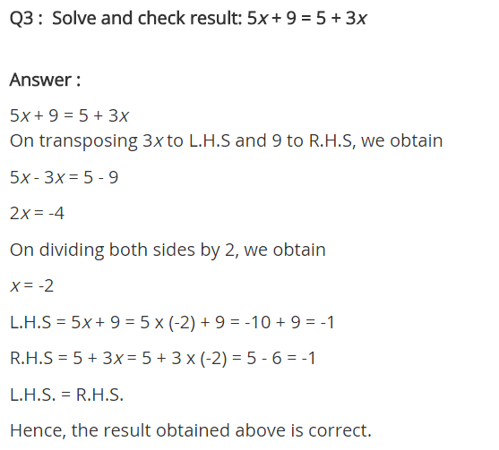 NCERT Solutions for Class 8 Maths Chapter 2 Linear Equations in One Variable Ex 2.3 q-3