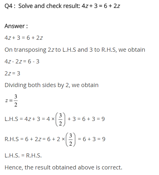 NCERT Solutions for Class 8 Maths Chapter 2 Linear Equations in One Variable Ex 2.3 q-4