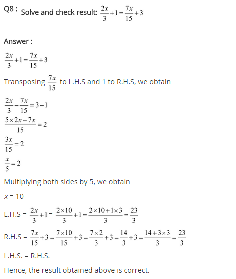 NCERT Solutions for Class 8 Maths Chapter 2 Linear Equations in One Variable Ex 2.3 q-8