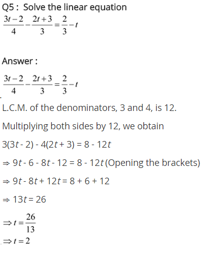 NCERT Solutions for Class 8 Maths Chapter 2 Linear Equations in One Variable Ex 2.5 q-5