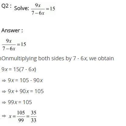 NCERT Solutions for Class 8 Maths Chapter 2 Linear Equations in One Variable Ex 2.6 q-2