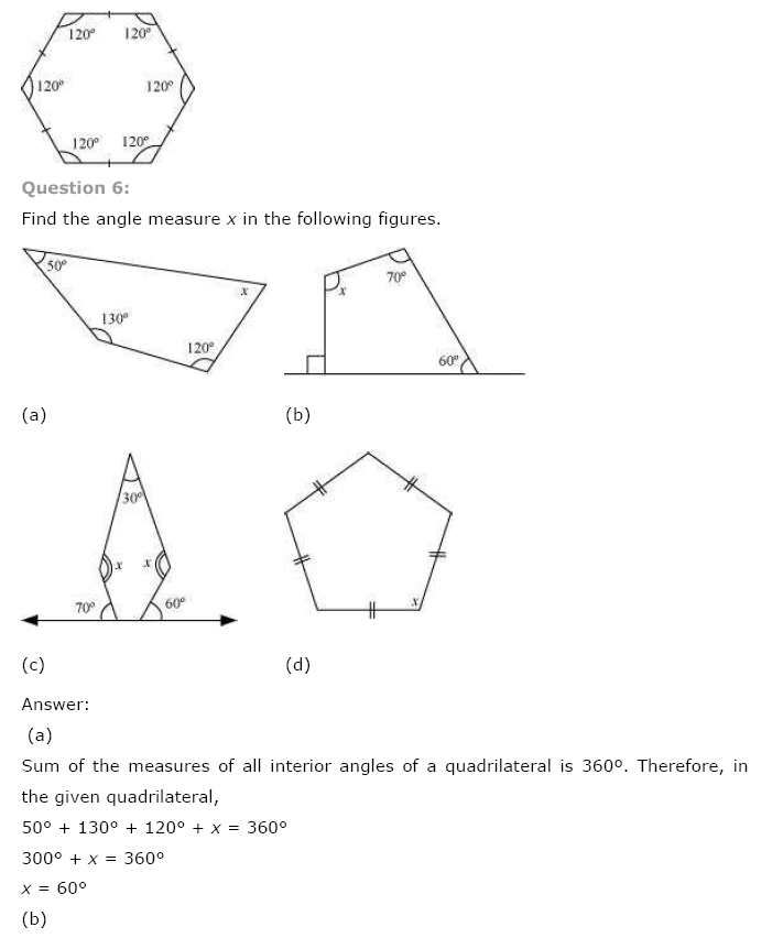 NCERT Solutions for Class 8 Maths Chapter 3 Understanding Quadrilaterals Ex 3.1 q-6