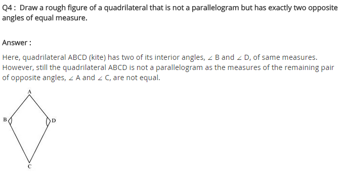 NCERT Solutions for Class 8 Maths Chapter 3 Understanding Quadrilaterals Ex 3.3 q-4