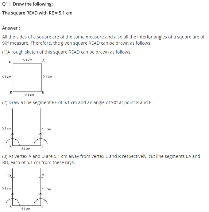 NCERT Solutions for Class 8 Maths Chapter 4 Practical Geometry Ex 4.5 A1