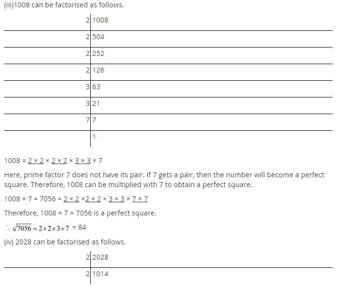 NCERT Solutions for Class 8 Maths Chapter 6 Squares and Square Roots Ex 6.3 Q5.2