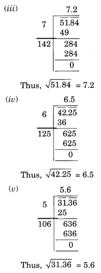 NCERT Solutions for Class 8 Maths Chapter 6 Squares and Square Roots Ex 6.4 Q3.1