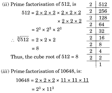 NCERT Solutions for Class 8 Maths Chapter 7 Cubes and Cube Roots Ex 7.2 Q1.1