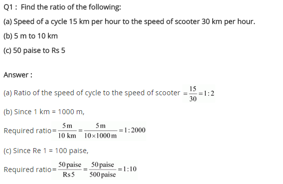NCERT Solutions for Class 8 Maths Chapter 8 Comparing Quantities Ex 8.1 q-1