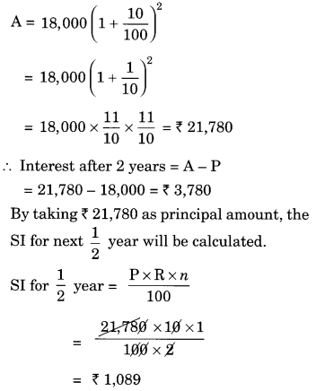 NCERT Solutions for Class 8 Maths Chapter 8 Comparing Quantities Ex 8.3 Q1.1