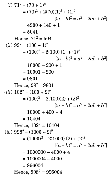 NCERT Solutions for Class 8 Maths Chapter 9 Algebraic Expressions and Identities Ex 9.5 Q6