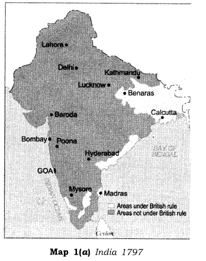 NCERT Solutions for Class 8 Social Science History Chapter 3 Ruling the Countryside Map Skills Q1